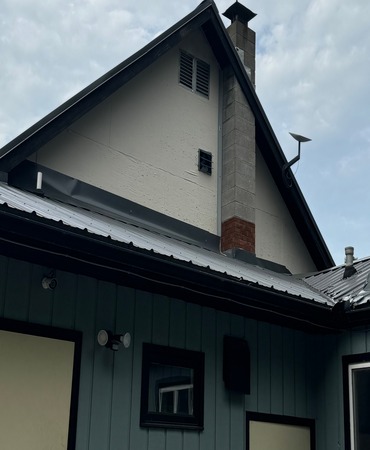 Fascia mounted Starlink install in Hayward, Wisconsin